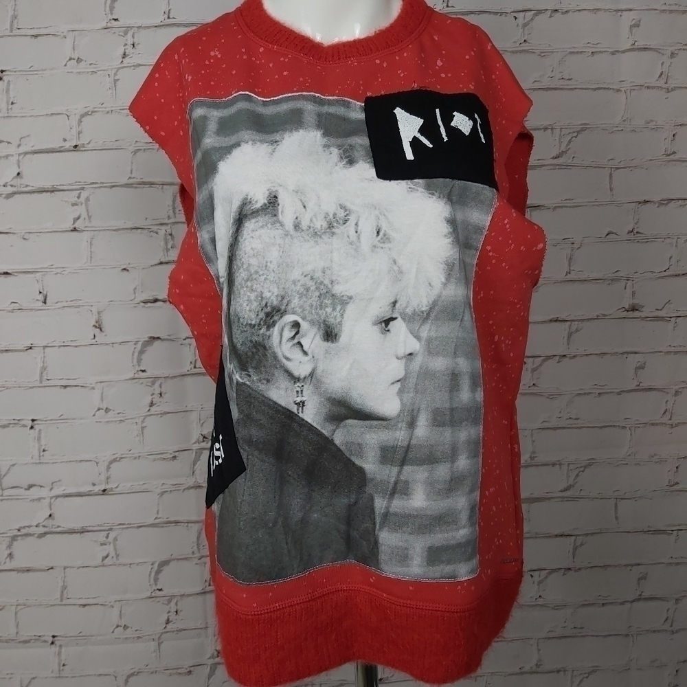 DIESEL Rare A/W15 Pop Riot Collection Lost In Lust Punk Top - Picture 4 of 10